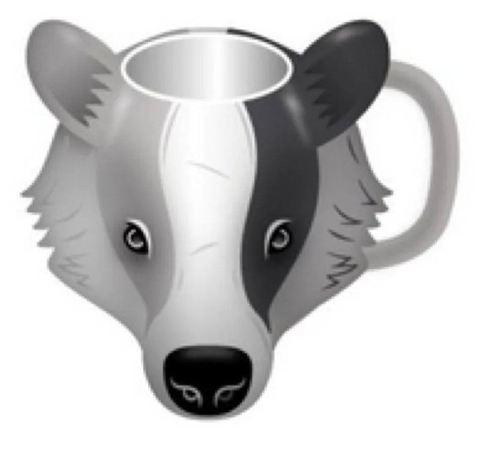 HMBMUGSHP03 Harry Potter - Hufflepuff Badger Shaped Mug - Half Moon Bay - Titan Pop Culture