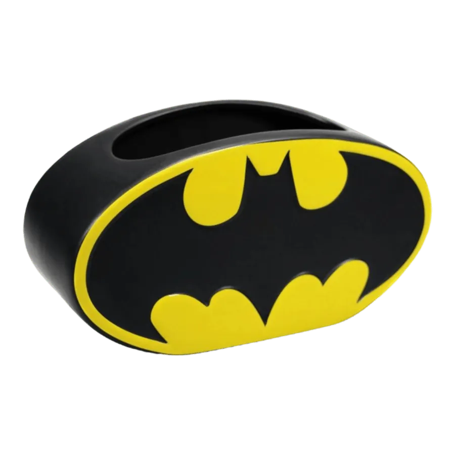 HMBPLNTBM01 DC Comics - Batman Logo Planter - Half Moon Bay - Titan Pop Culture