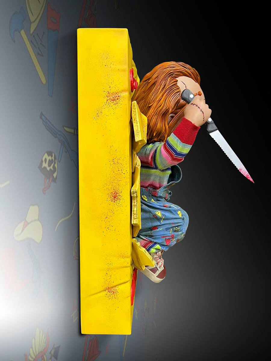 Child’s Play – Escultura de pared de tamaño real de Chucky