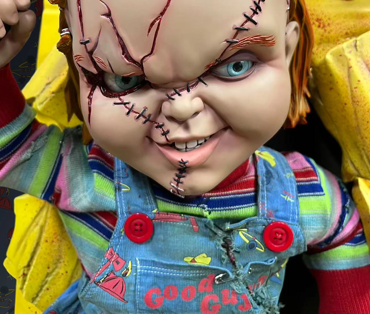 Child’s Play – Escultura de pared de tamaño real de Chucky