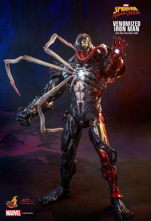 HOTAC04 Spider-Man Maximum Venom - Venomized Iron Man 1:6 Scale 12" Action Figure - Hot Toys - Titan Pop Culture