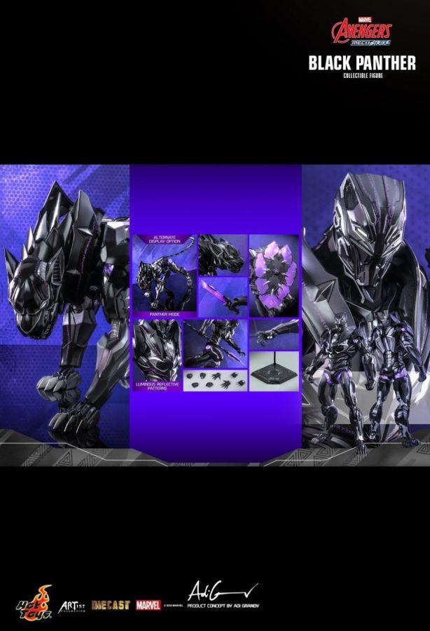 HOTAC05D55 Avengers: Mech Strike - Black Panther Diecast 1:6 Scale Action Figure - Hot Toys - Titan Pop Culture