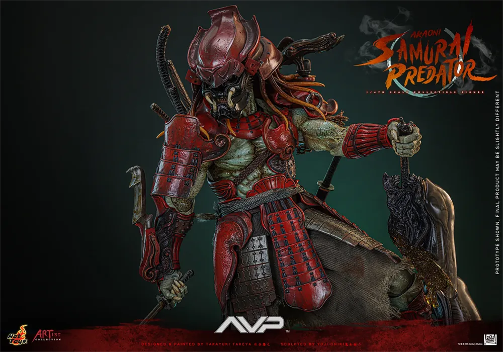 HOTAC06 Alien vs Predator - Akaoni Samurai Predator 1:6 Scale Collectable Action Figure - Hot Toys - Titan Pop Culture