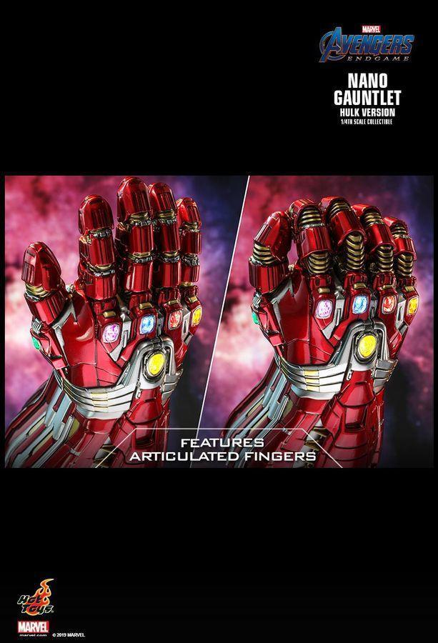 HOTACS009 Avengers 4: Endgame - Nano Gauntlet (Hulk Version) 1:4 Scale Replica - Hot Toys - Titan Pop Culture