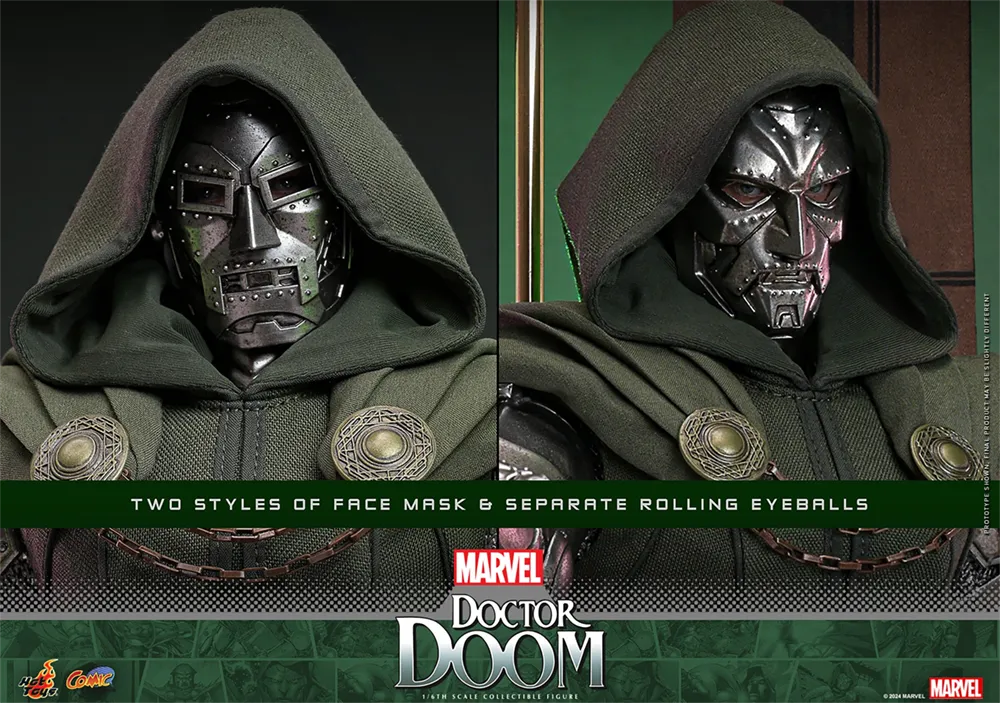 Figura de acción coleccionable a escala 1:6 del Doctor Doom de Los 4 Fantásticos