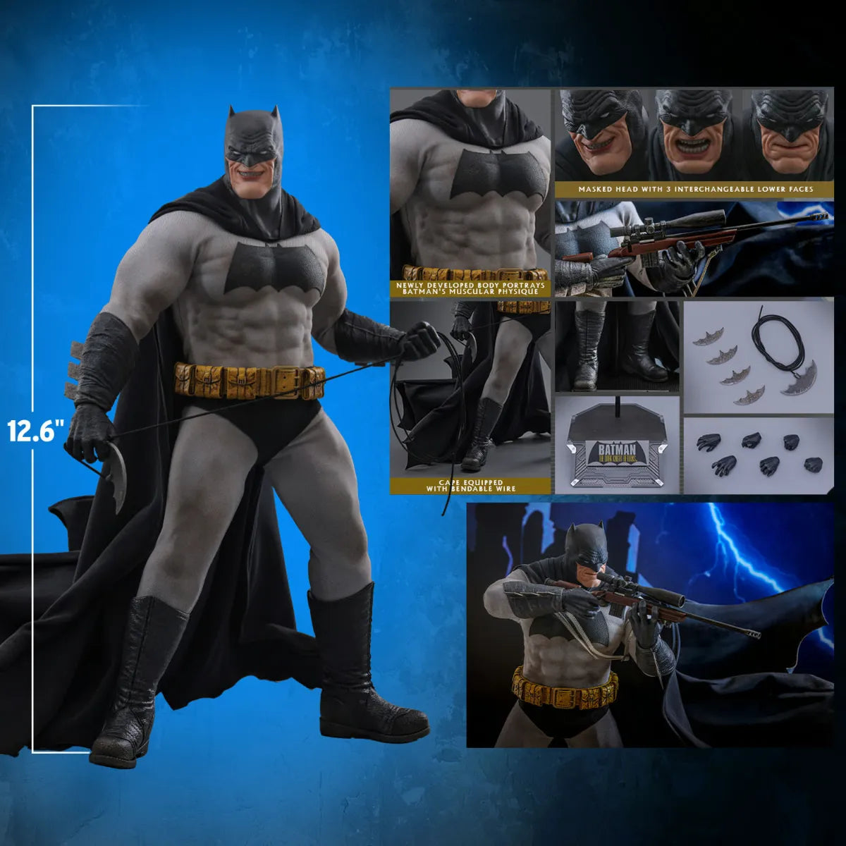 HOTCMS024 Batman: Dark Knight Returns - Batman 1:6 Scale Collectable Action Figure - Hot Toys - Titan Pop Culture