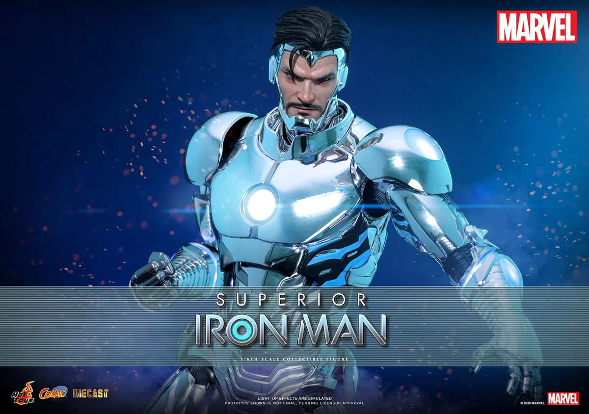 Iron Man - Superior Iron Man Diecast 1:6 Scale Collectable Action Figure