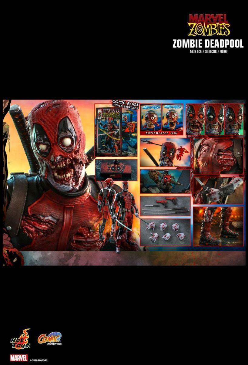 HOTCMS06 Marvel Zombies (comics) - Deadpool 1:6 Scale 12" Action Figure - Hot Toys - Titan Pop Culture