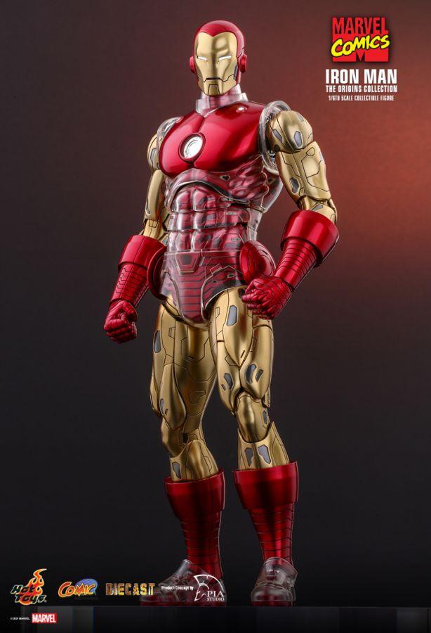 HOTCMS07D37 Marvel Comics - Iron Man Origins 1:6 Scale 12" Diecast Action Figure - Hot Toys - Titan Pop Culture