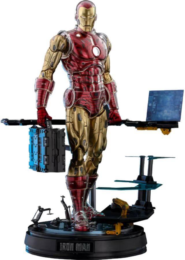 HOTCMS08D38 Marvel Comics - Iron Man Origins Deluxe 1:6 Scale 12" Diecast Action Figure - Hot Toys - Titan Pop Culture