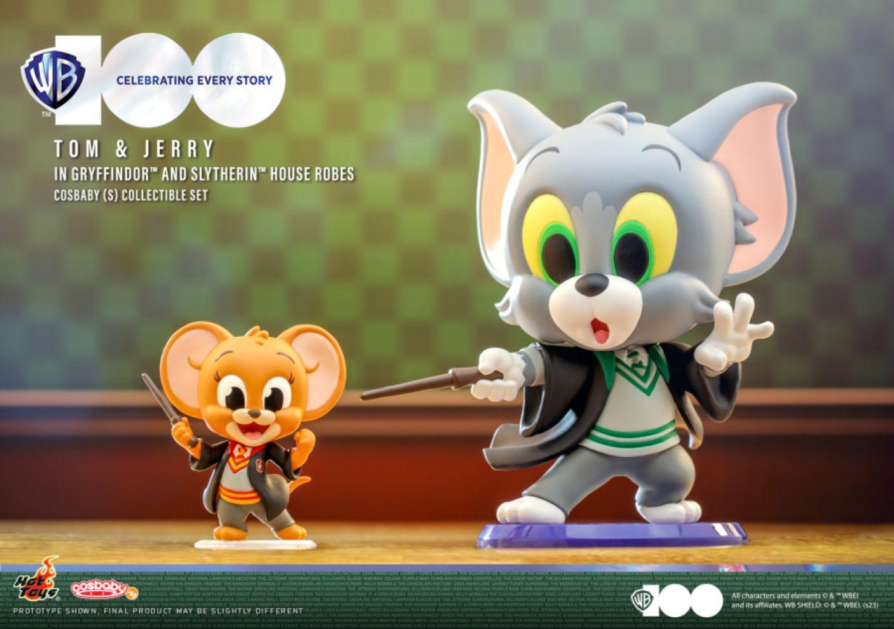Tom & Jerry - Tom & Jerry in Gryffidor & Slytherin House Robes Cosbaby Set Cosbaby by Hot Toys | Titan Pop Culture