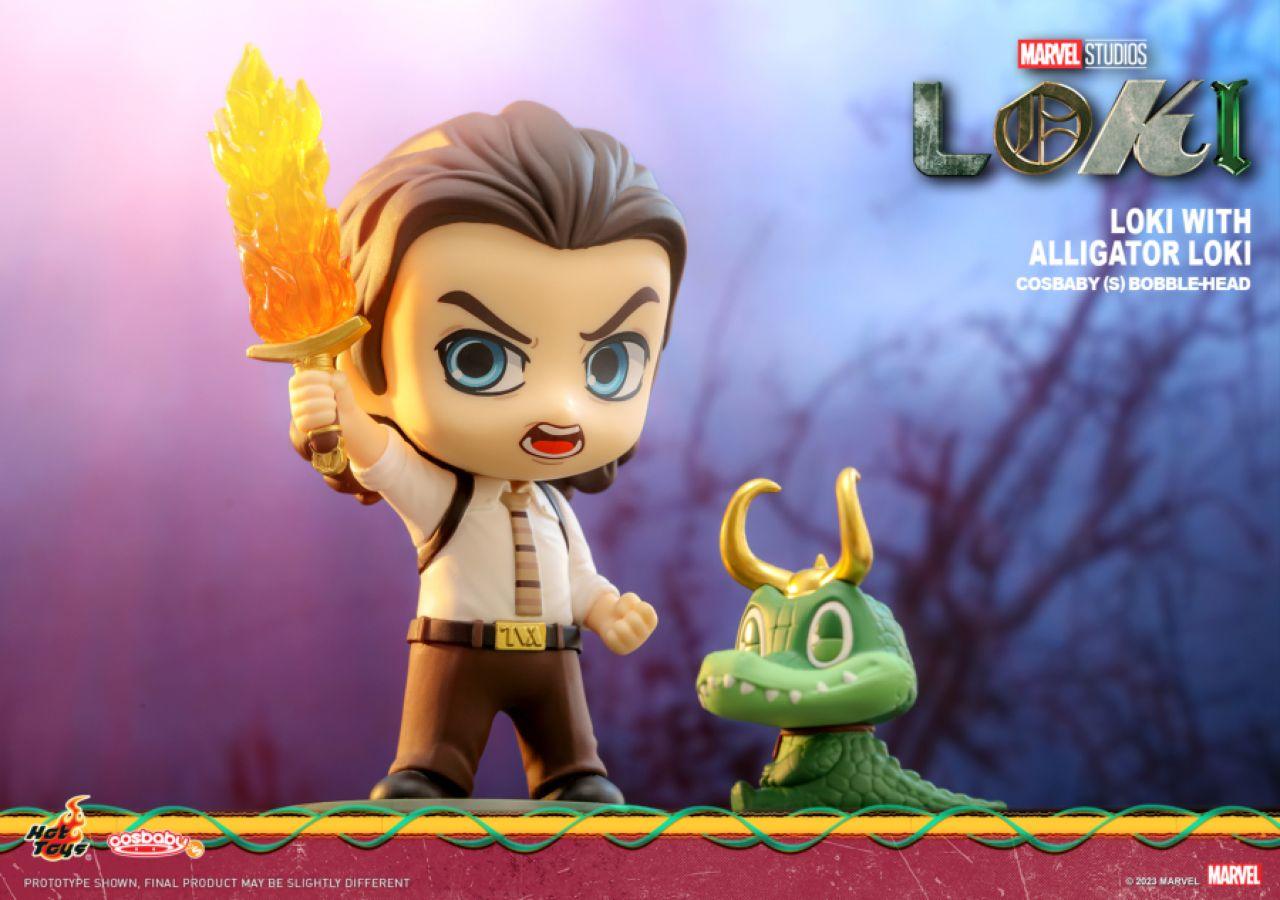 HOTCOSB1042 Loki (TV) - Loki with Alligator Loki Cosbaby Set - Hot Toys - Titan Pop Culture