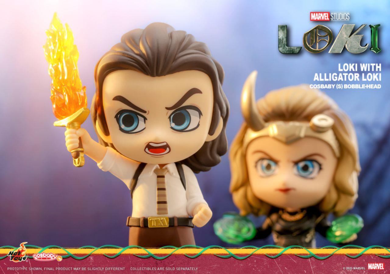 HOTCOSB1042 Loki (TV) - Loki with Alligator Loki Cosbaby Set - Hot Toys - Titan Pop Culture