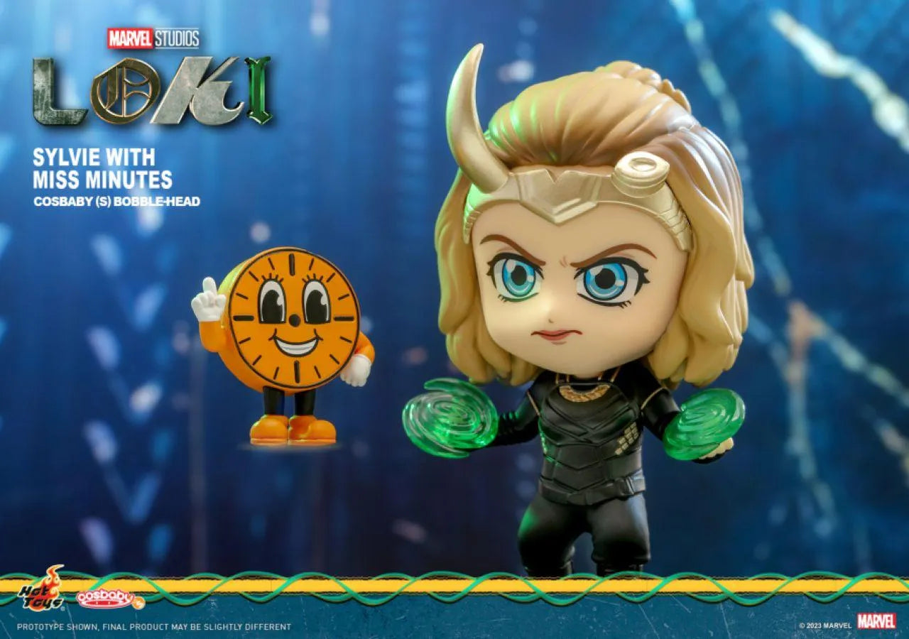 HOTCOSB1043 Loki (TV) - Sylvie with Miss Minutes Cosbaby Set - Hot Toys - Titan Pop Culture