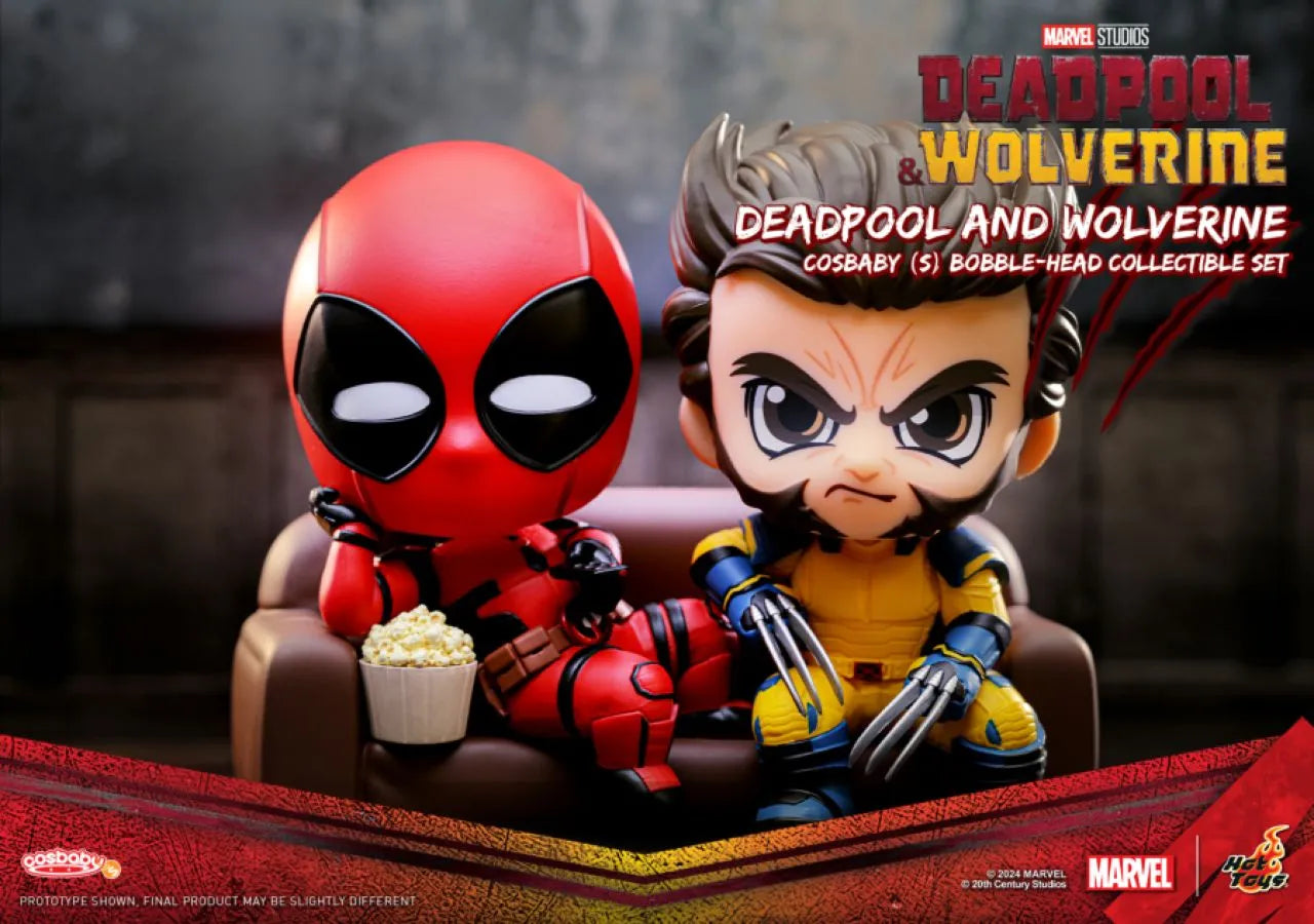 HOTCOSB1092 Deadpool 3 - Deadpool & Wolverine Cosbaby [2 Pack] - Hot Toys - Titan Pop Culture