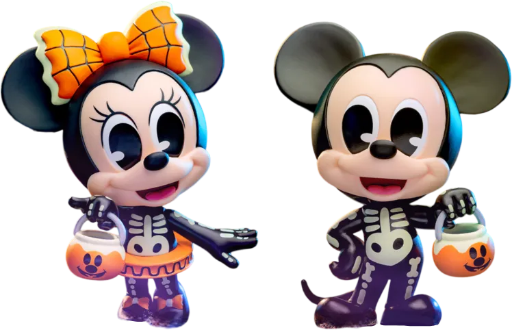 HOTCOSB1109 Disney - Mickey and Minnie (Halloween) Cosbaby 2-Pack - Hot Toys - Titan Pop Culture