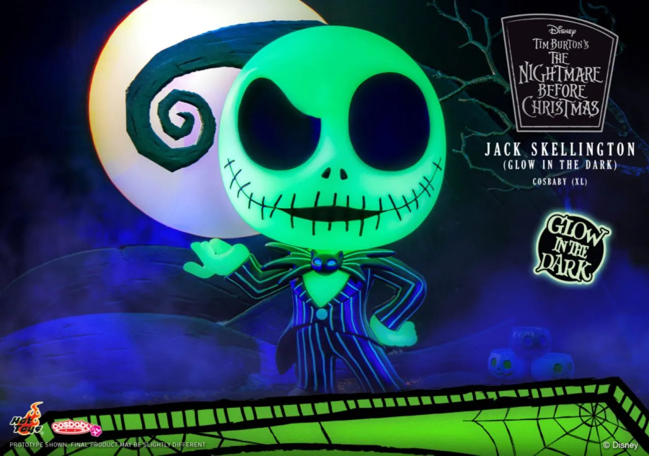 HOTCOSB1115 The Nightmare Before Christmas - Jack Skellington (Glow Version) (XL) Cosbaby - Hot Toys - Titan Pop Culture