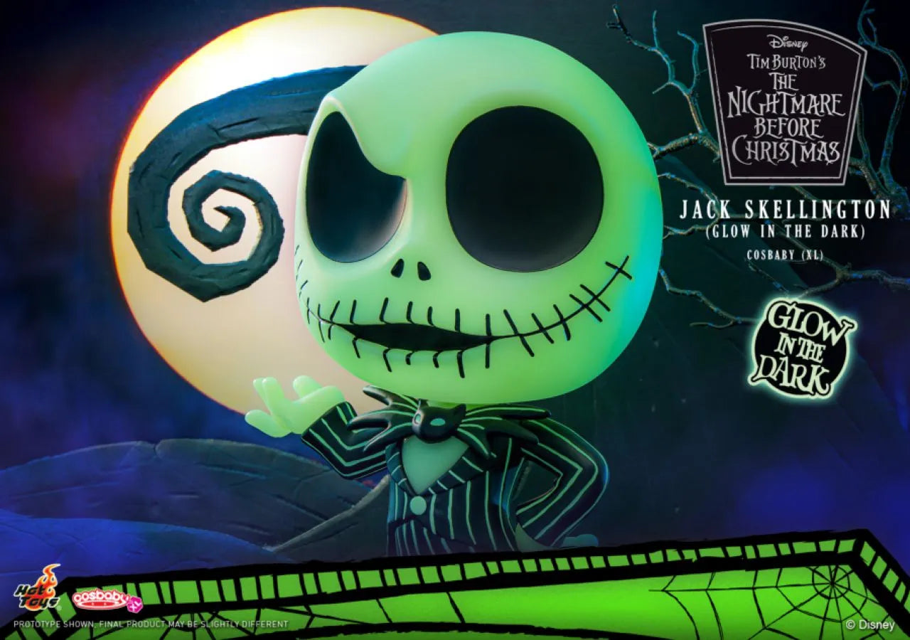 HOTCOSB1115 The Nightmare Before Christmas - Jack Skellington (Glow Version) (XL) Cosbaby - Hot Toys - Titan Pop Culture