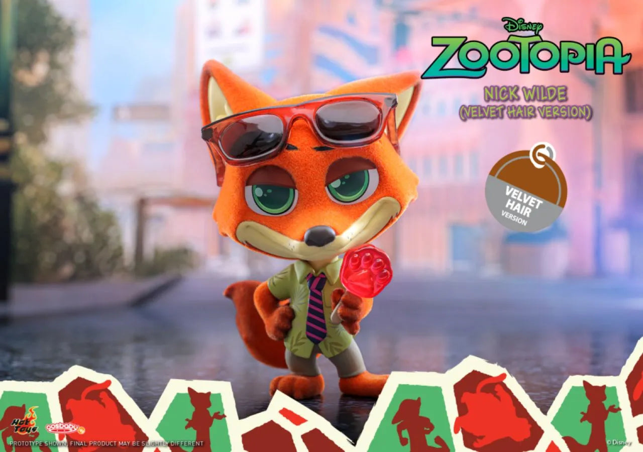 HOTCOSB1119 Zootopia - Nick Wilde (Velvet Hair Version) Cosbaby - Hot Toys - Titan Pop Culture