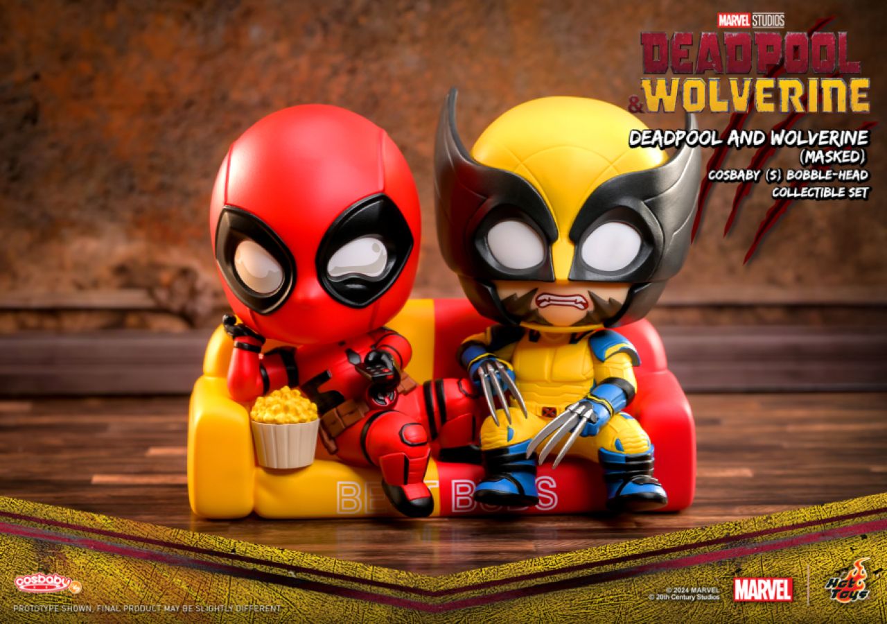 HOTCOSB1121 Deadpool & Wolverine - Best Buds on Sofa Cosbaby - Hot Toys - Titan Pop Culture