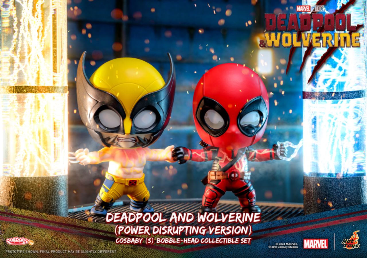 HOTCOSB1122 Deadpool & Wolverine - Deadpool & Wolverine (Power Disrupting Version) Cosbaby - Hot Toys - Titan Pop Culture