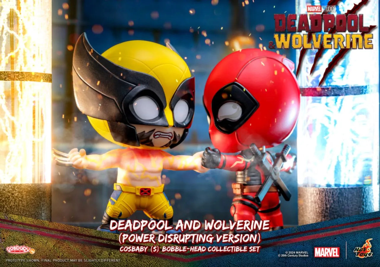 HOTCOSB1122 Deadpool & Wolverine - Deadpool & Wolverine (Power Disrupting Version) Cosbaby - Hot Toys - Titan Pop Culture