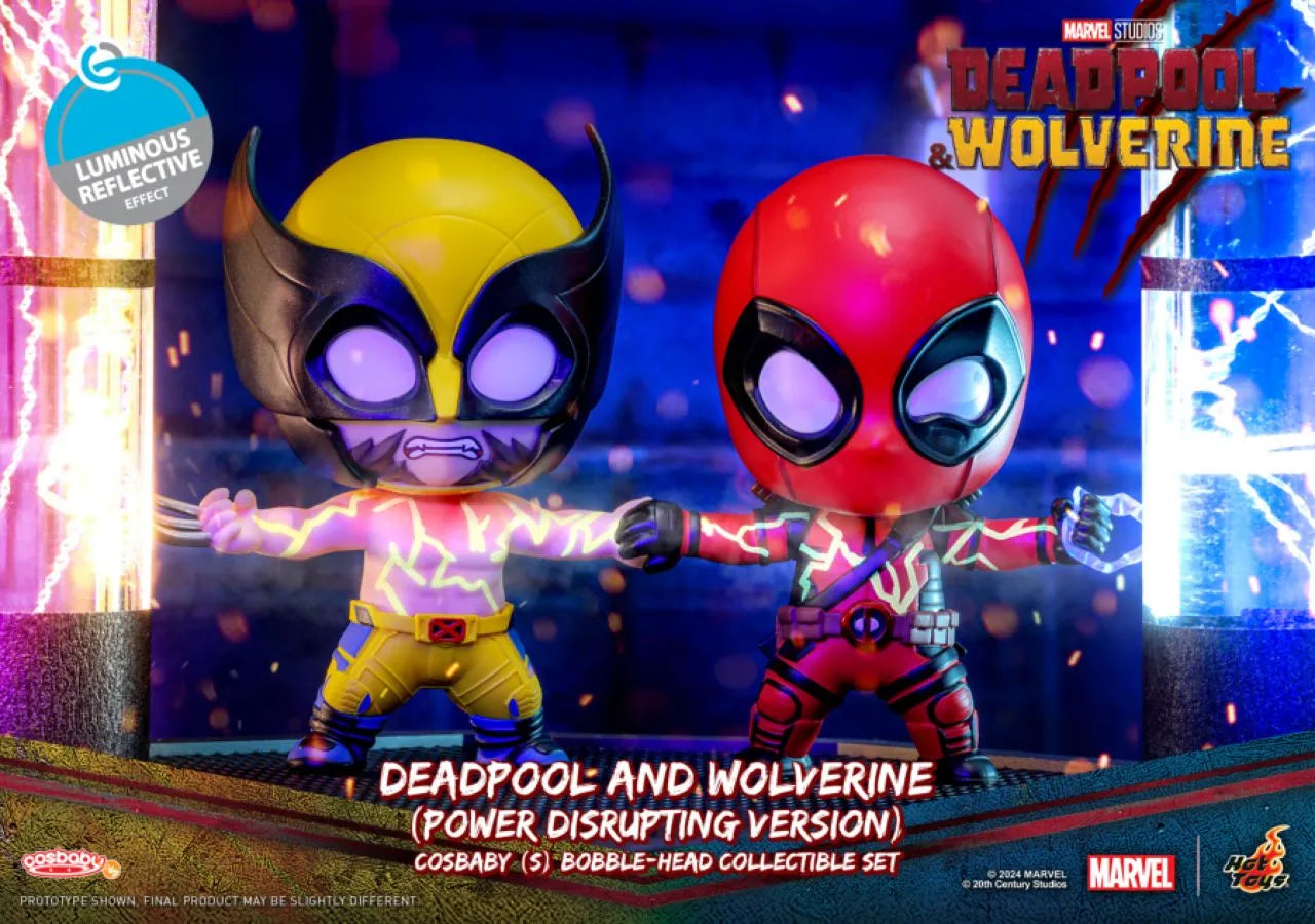 HOTCOSB1122 Deadpool & Wolverine - Deadpool & Wolverine (Power Disrupting Version) Cosbaby - Hot Toys - Titan Pop Culture