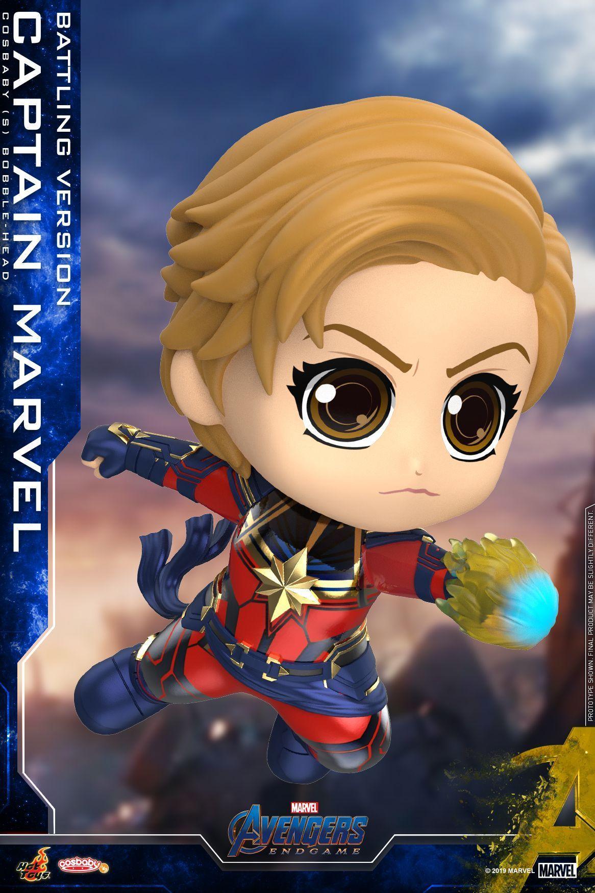 HOTCOSB663 Avengers 4: Endgame - Captain Marvel Battling Cosbaby - Hot Toys - Titan Pop Culture