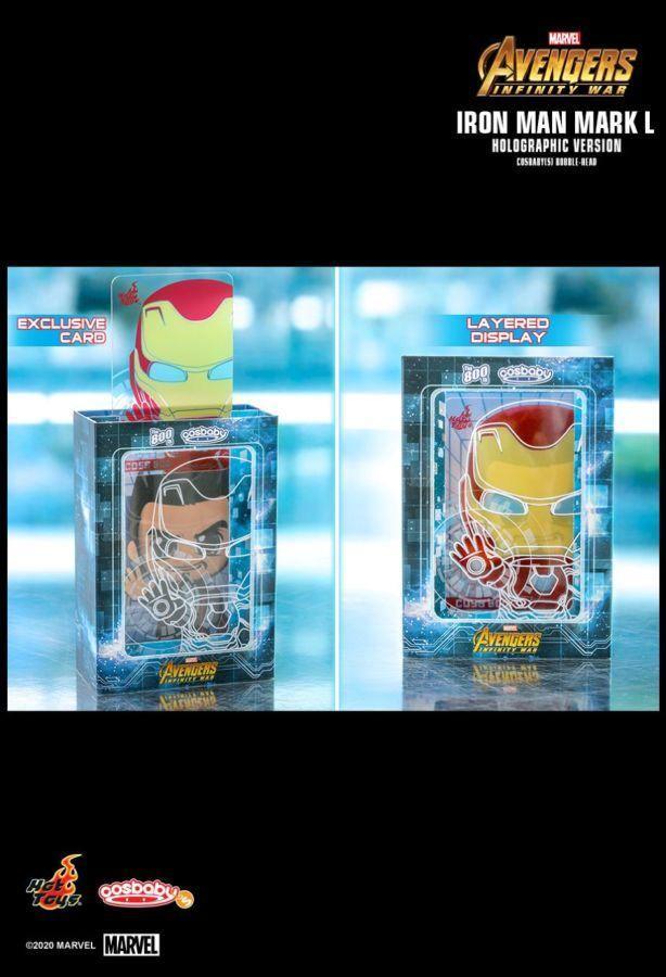 HOTCOSB800 Avengers 3: Infinity War - Iron Man Mark L Hologram Cosbaby - Hot Toys - Titan Pop Culture
