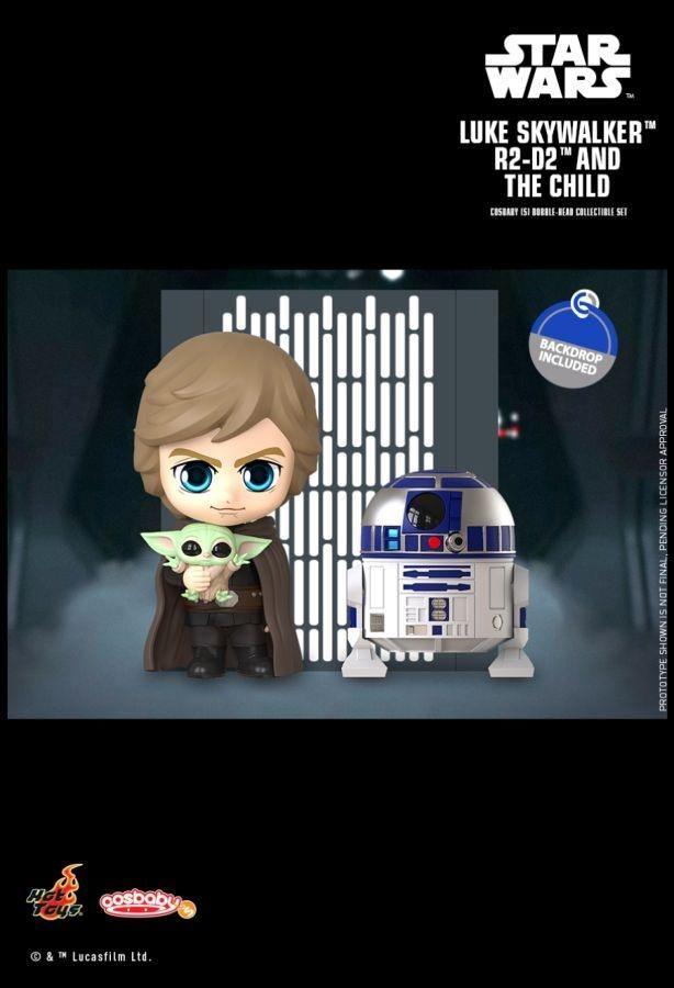 HOTCOSB866 Star Wars: The Mandalorian - Luke, R2-D2 & The Child Cosbaby - Hot Toys - Titan Pop Culture