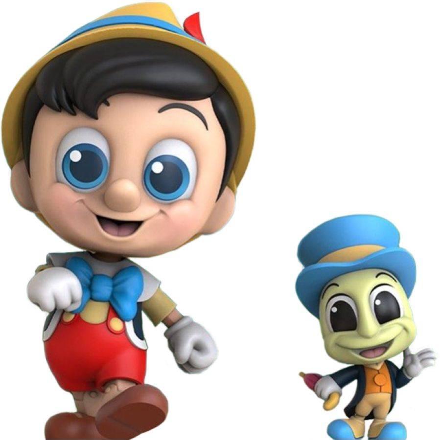 HOTCOSB894 Pinocchio (1940) - Pinocchio & Jiminy Cricket Cosbaby - Hot Toys - Titan Pop Culture