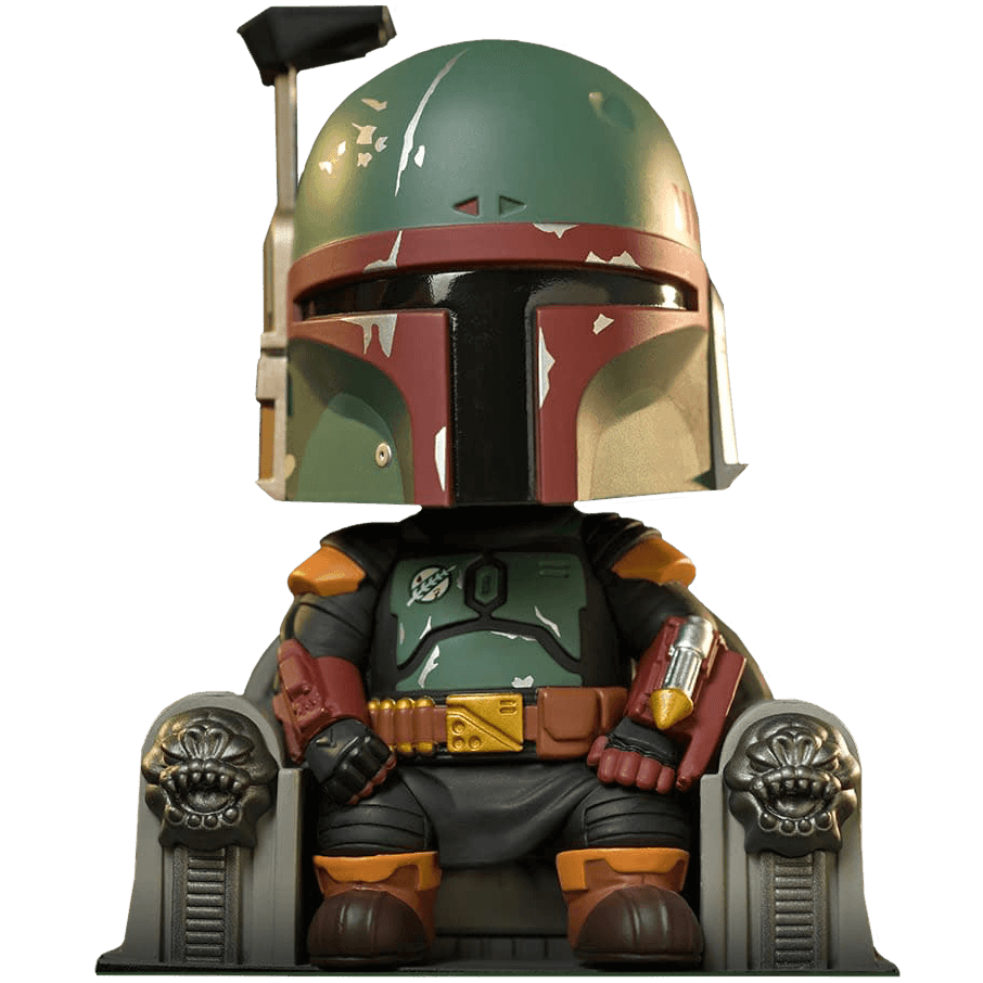 HOTCOSB928 Star Wars: Book of Boba Fett - Boba Fett on Throne Cosbaby Set - Hot Toys - Titan Pop Culture