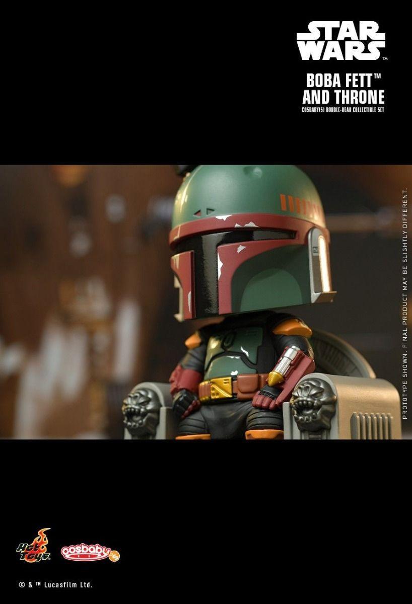 HOTCOSB928 Star Wars: Book of Boba Fett - Boba Fett on Throne Cosbaby Set - Hot Toys - Titan Pop Culture