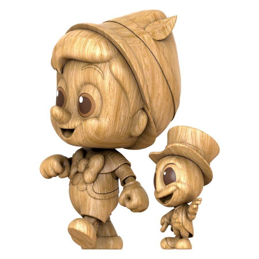 HOTCOSB999 Pinocchio (1940) - Pinocchio & Jiminy Cricket (Wooden Color Version] Cosbaby - Hot Toys - Titan Pop Culture