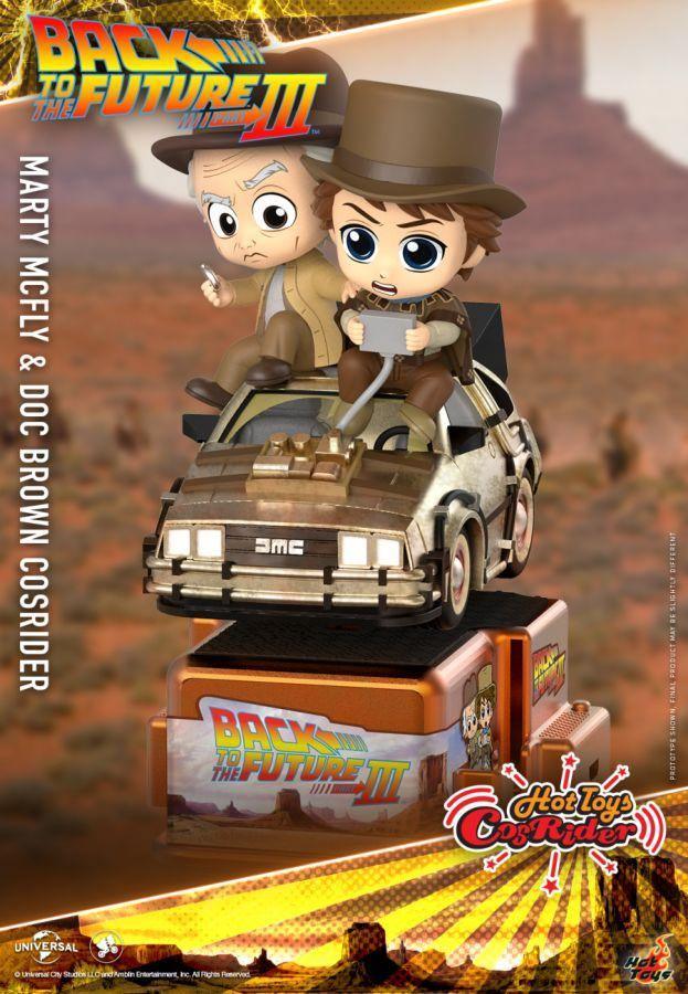 HOTCSRD022 Back to the Future Part III - Marty McFly & Doc Brown Cosrider - Hot Toys - Titan Pop Culture