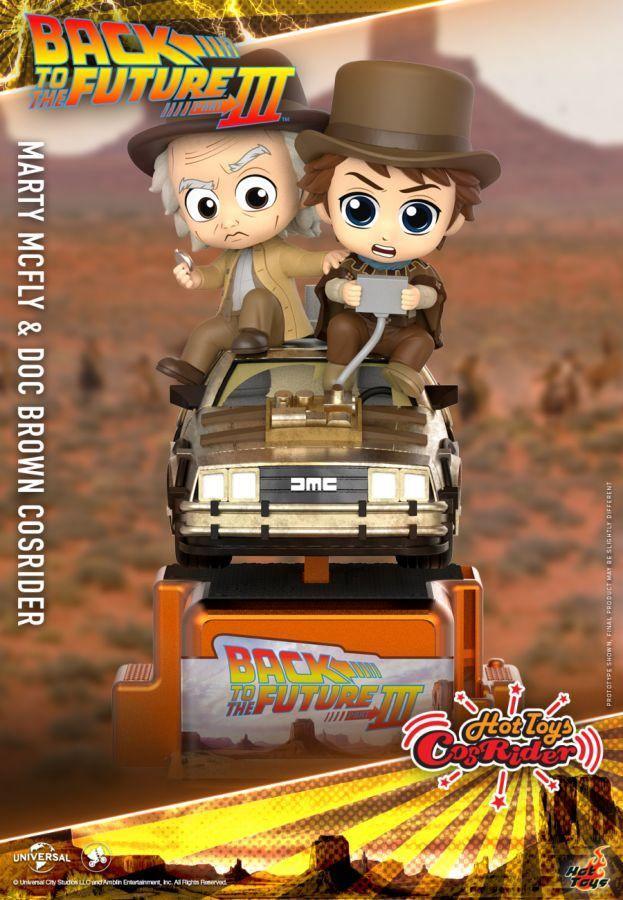 HOTCSRD022 Back to the Future Part III - Marty McFly & Doc Brown Cosrider - Hot Toys - Titan Pop Culture