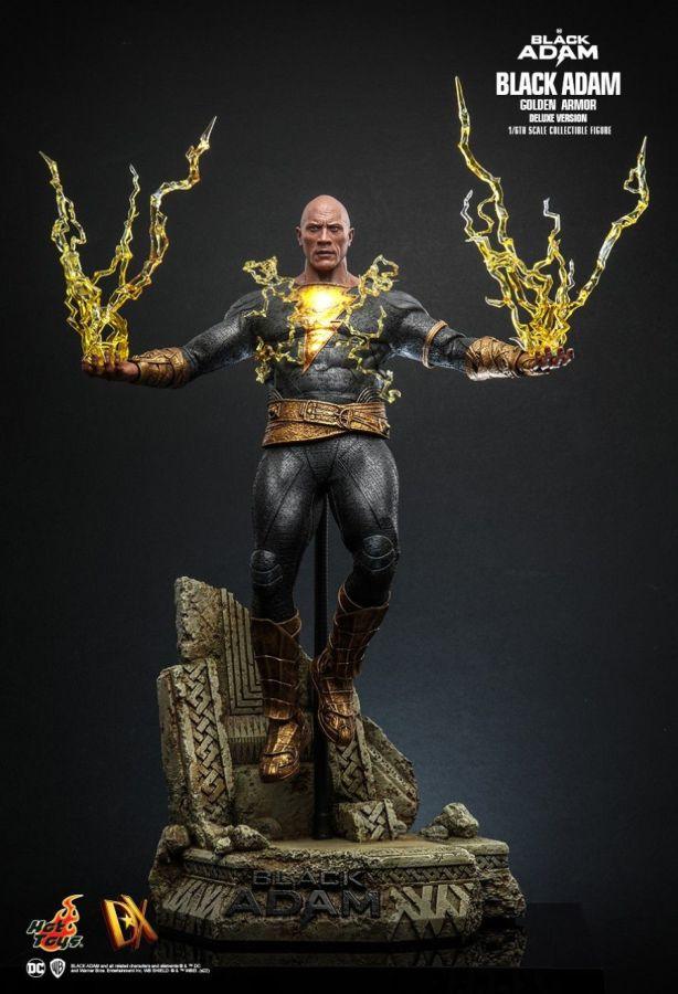HOTDX31 Black Adam (2022) - Black Adam Golden Armor Deluxe 1:6 Scale Action Figure - Hot Toys - Titan Pop Culture