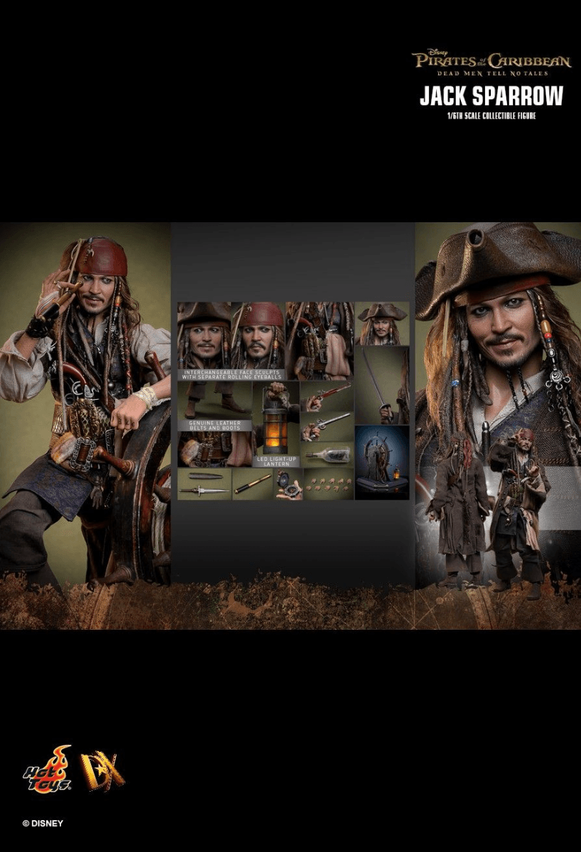 HOTDX37 Pirates of the Caribbean: Dead Men Tell No Tales - Jack Sparrow 1:6 Scale Collectable Figure - Hot Toys - Titan Pop Culture