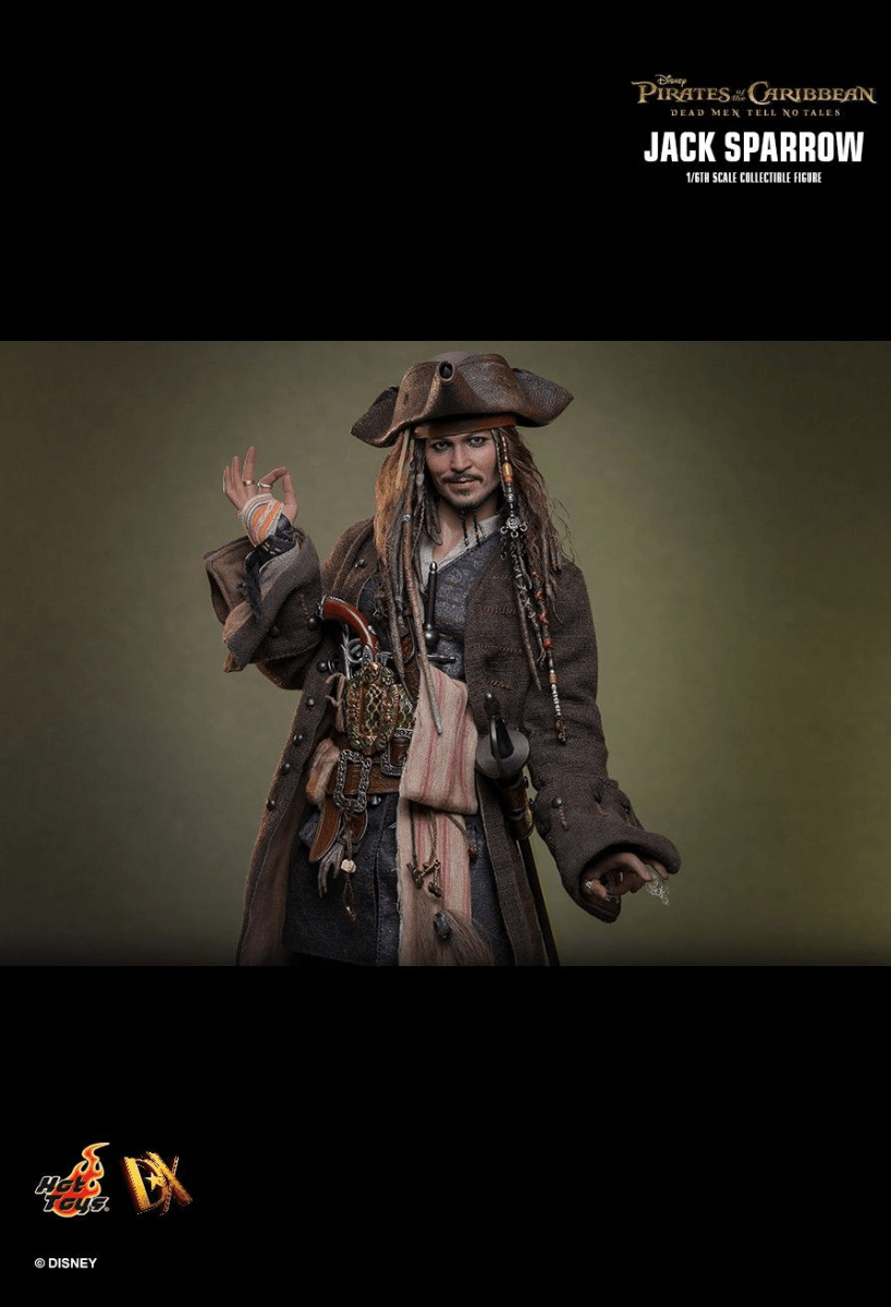 HOTDX37 Pirates of the Caribbean: Dead Men Tell No Tales - Jack Sparrow 1:6 Scale Collectable Figure - Hot Toys - Titan Pop Culture