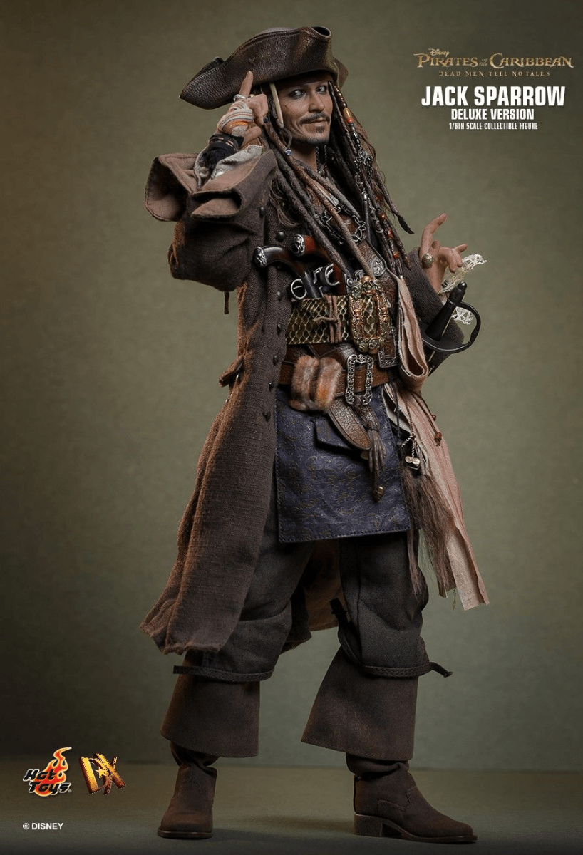 HOTDX38 Pirates of the Caribbean - Jack Sparrow Deluxe 1:6 Scale Collectable Action Figure - Hot Toys - Titan Pop Culture