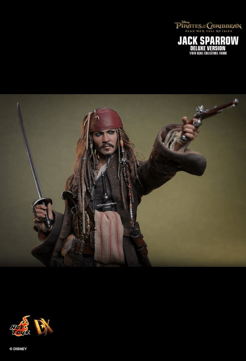 HOTDX38 Pirates of the Caribbean - Jack Sparrow Deluxe 1:6 Scale Collectable Action Figure - Hot Toys - Titan Pop Culture