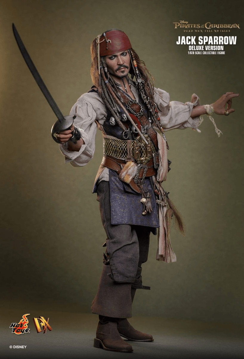 HOTDX38 Pirates of the Caribbean - Jack Sparrow Deluxe 1:6 Scale Collectable Action Figure - Hot Toys - Titan Pop Culture