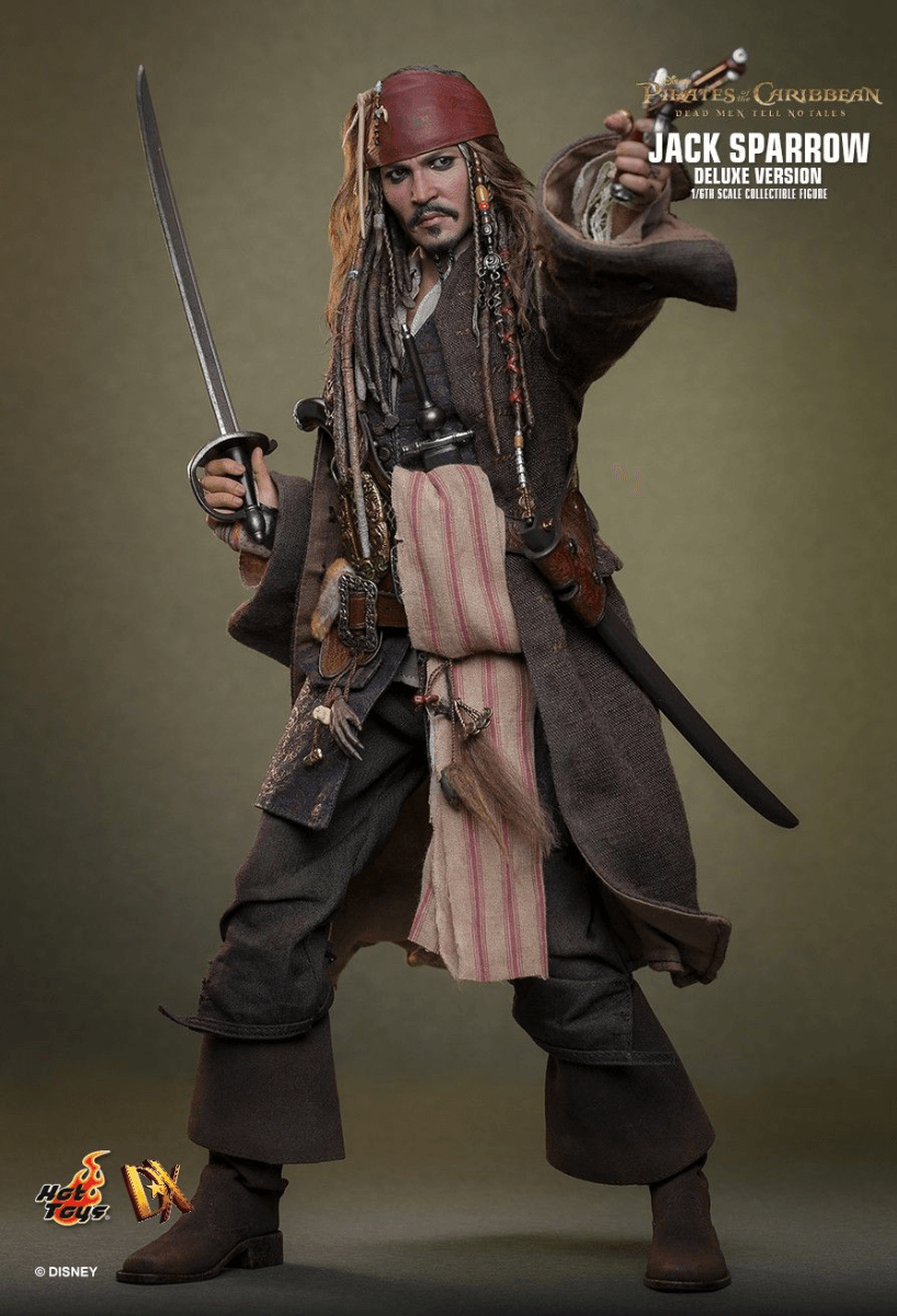 HOTDX38 Pirates of the Caribbean - Jack Sparrow Deluxe 1:6 Scale Collectable Action Figure - Hot Toys - Titan Pop Culture