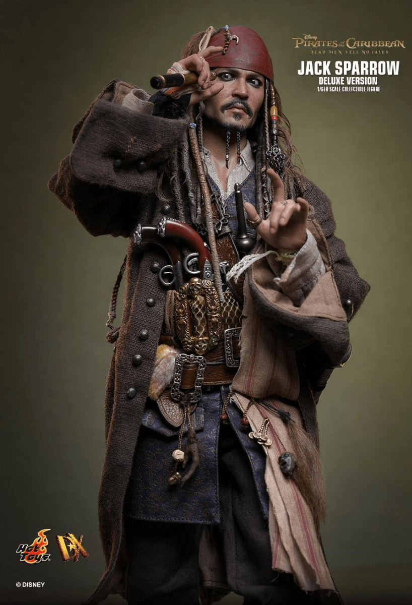 HOTDX38 Pirates of the Caribbean - Jack Sparrow Deluxe 1:6 Scale Collectable Action Figure - Hot Toys - Titan Pop Culture