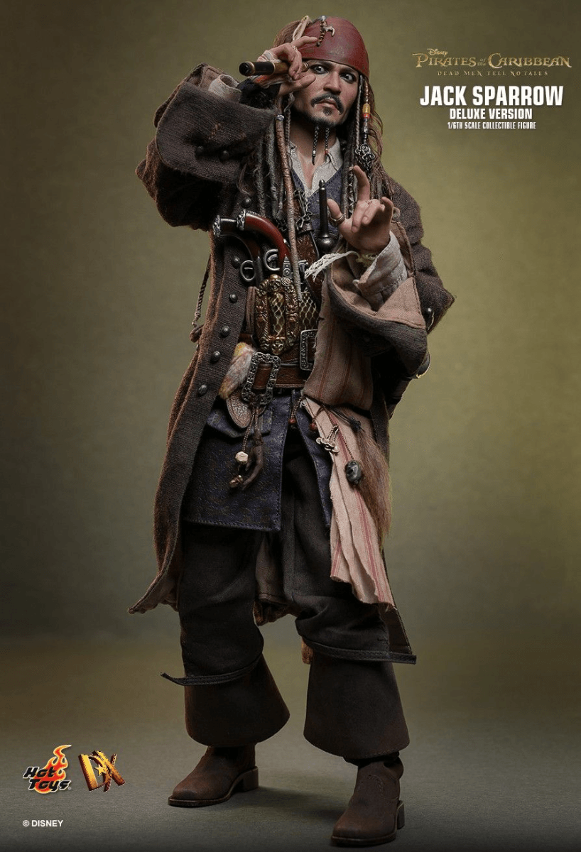 HOTDX38 Pirates of the Caribbean - Jack Sparrow Deluxe 1:6 Scale Collectable Action Figure - Hot Toys - Titan Pop Culture