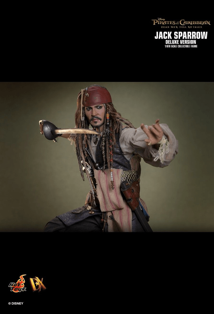 HOTDX38 Pirates of the Caribbean - Jack Sparrow Deluxe 1:6 Scale Collectable Action Figure - Hot Toys - Titan Pop Culture