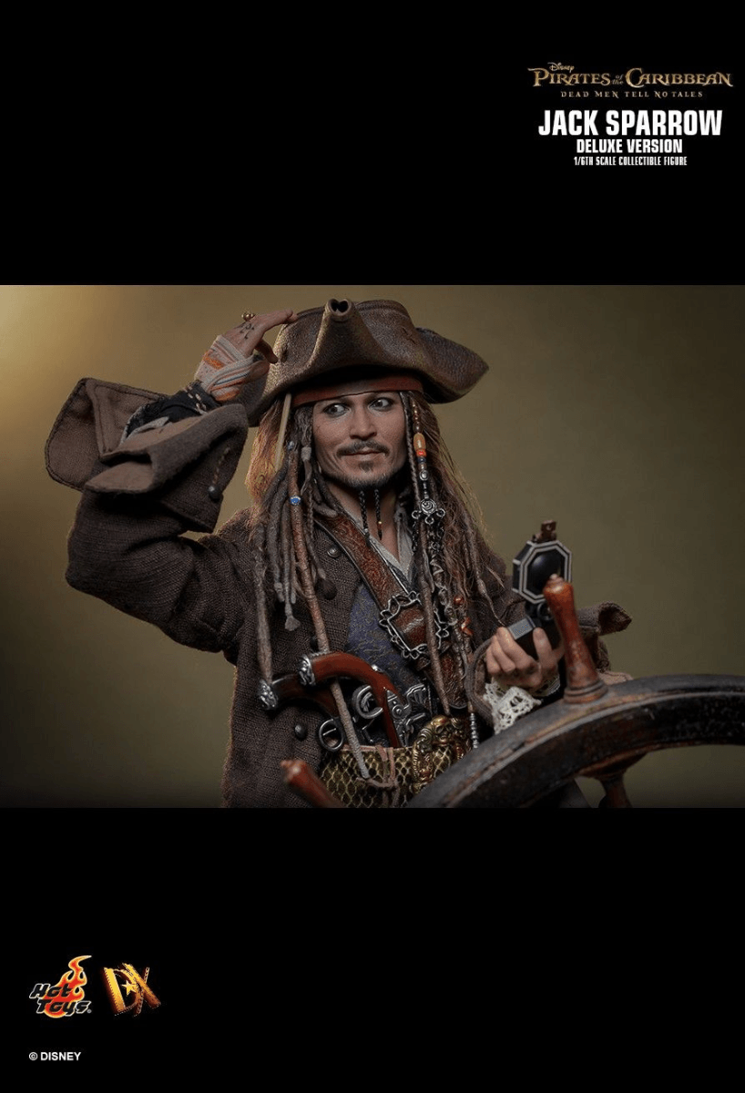 HOTDX38 Pirates of the Caribbean - Jack Sparrow Deluxe 1:6 Scale Collectable Action Figure - Hot Toys - Titan Pop Culture