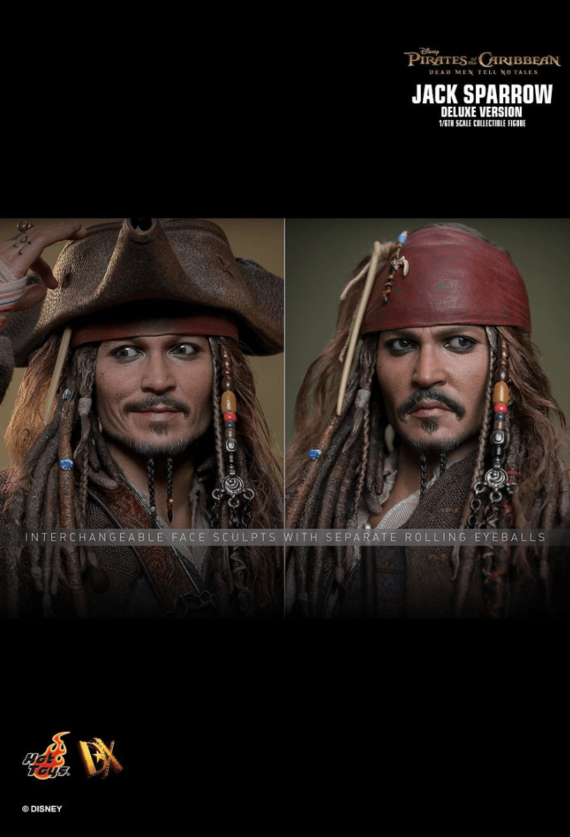 HOTDX38 Pirates of the Caribbean - Jack Sparrow Deluxe 1:6 Scale Collectable Action Figure - Hot Toys - Titan Pop Culture