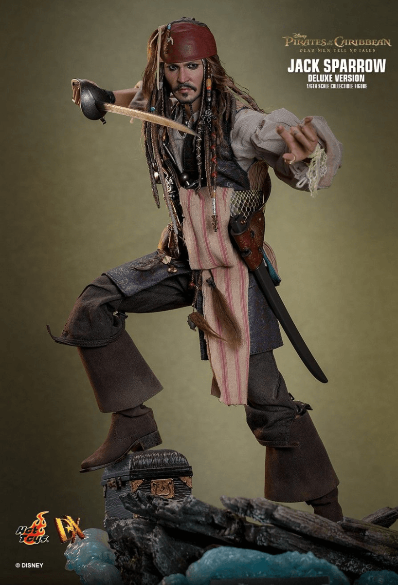 HOTDX38 Pirates of the Caribbean - Jack Sparrow Deluxe 1:6 Scale Collectable Action Figure - Hot Toys - Titan Pop Culture