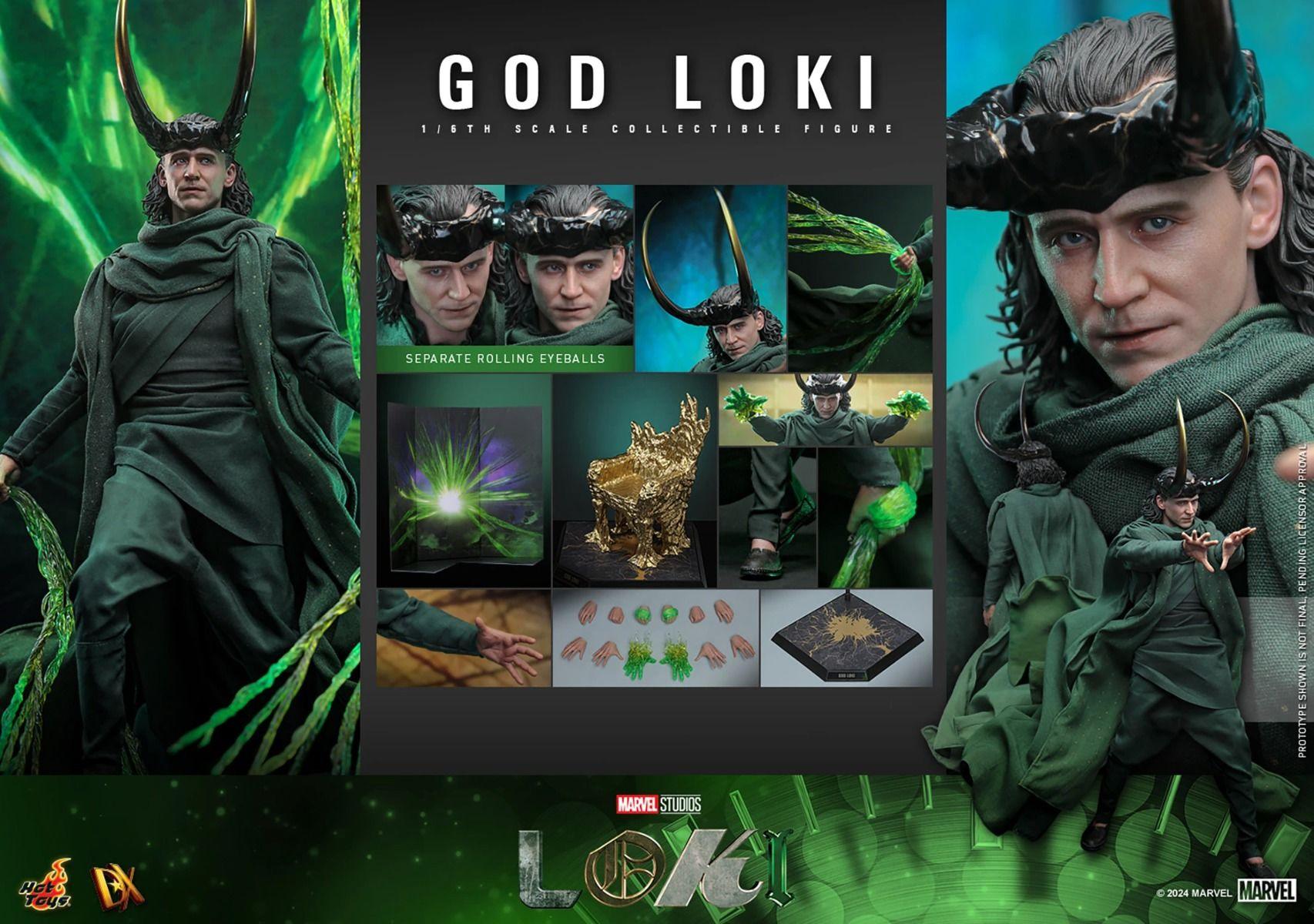 HOTDX40 Loki (TV) - God Loki 1:6 Scale Collectable Action Figure - Hot Toys - Titan Pop Culture